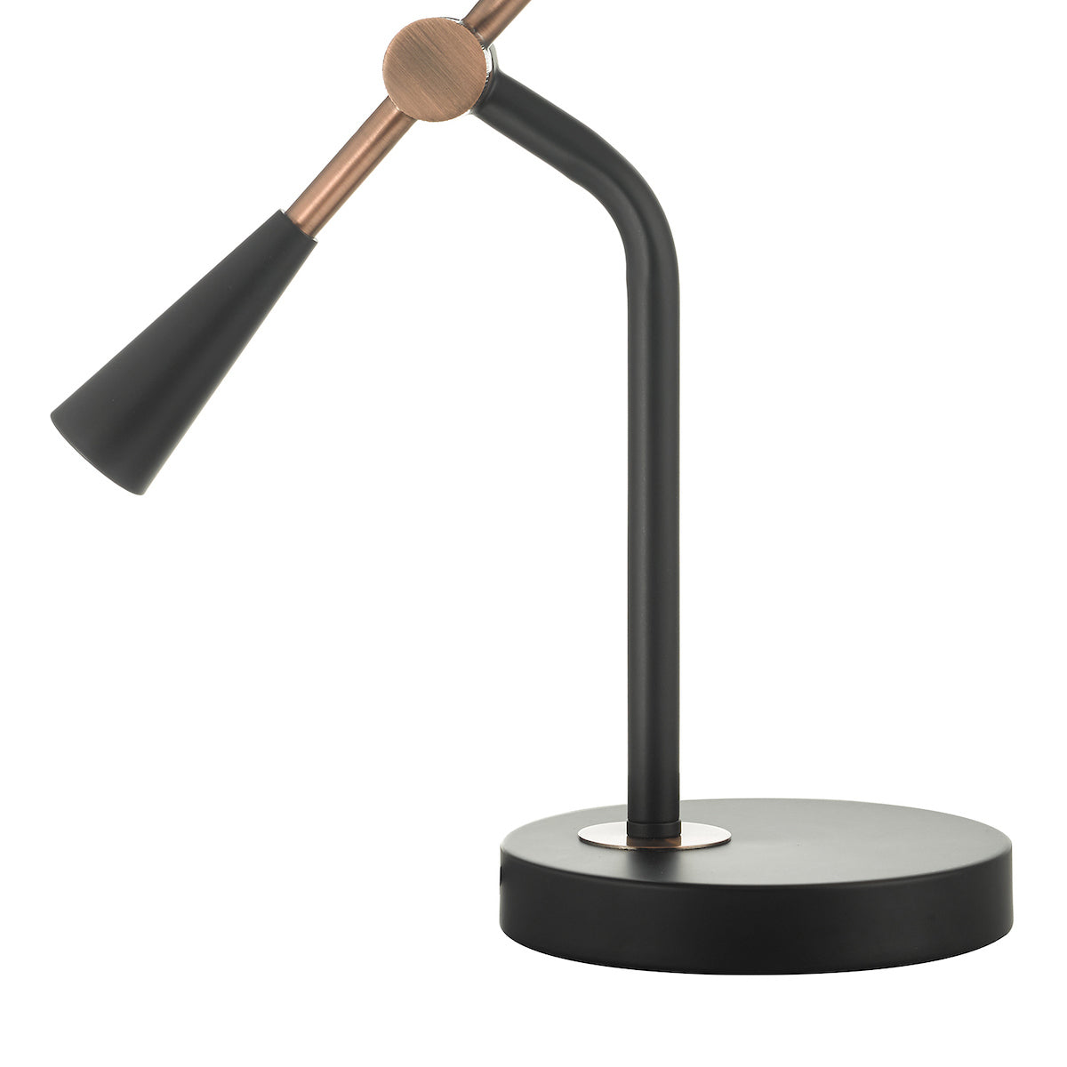 Jack Task Table Lamps Black Antique Copper