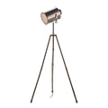 Jake Task Floor Lamp Antique Silver And Copper