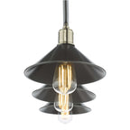 Jalen 3 Light Bar Pendant Graphite Antique Brass