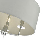 Jamelia 3 Light Pendant Polished Chrome & Grey