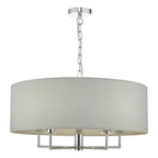 Jamelia 5lt Pendant Polished Chrome & Grey