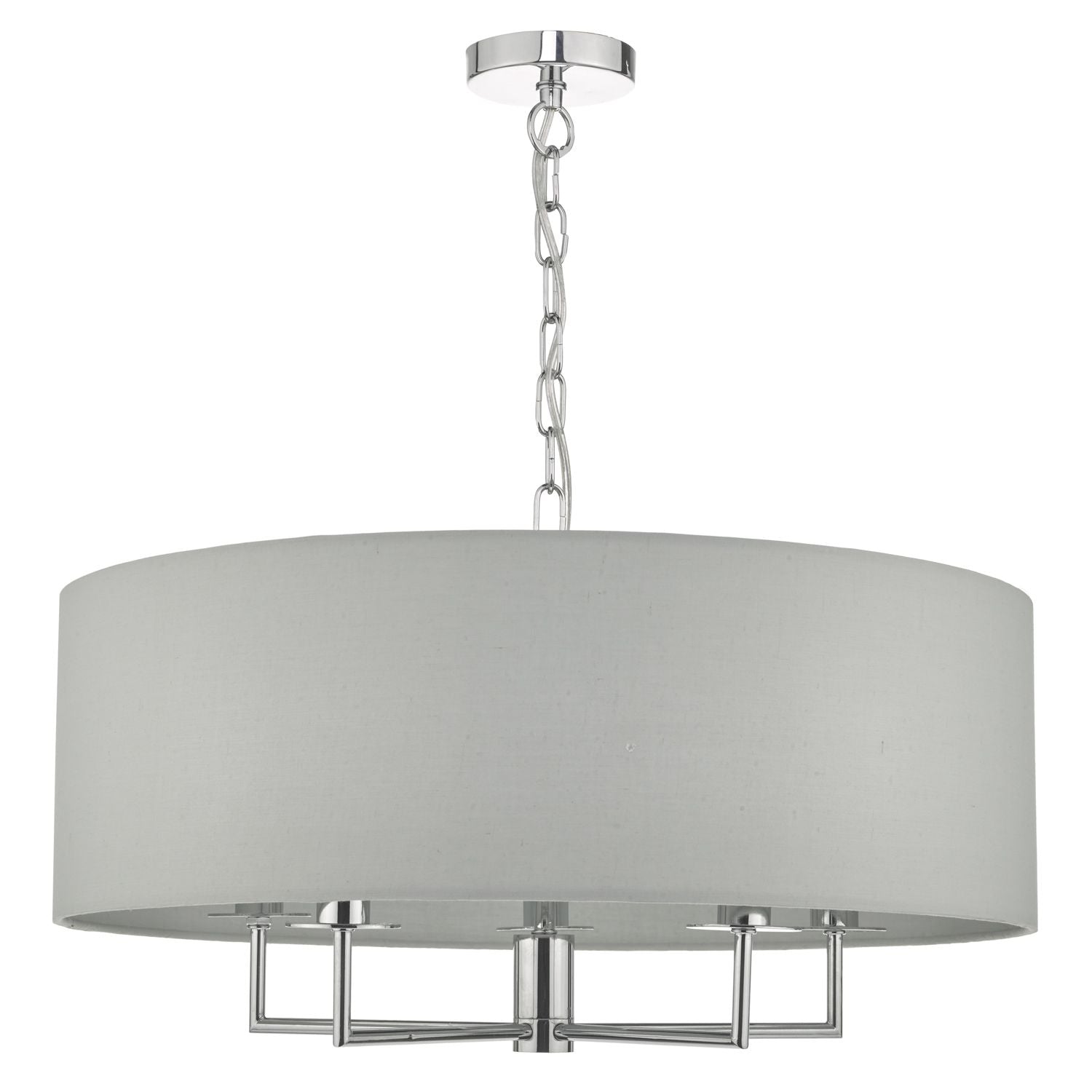 Jamelia 5lt Pendant Polished Chrome & Grey