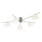 Jasper 5 Light Semi Flush Satin Nickel