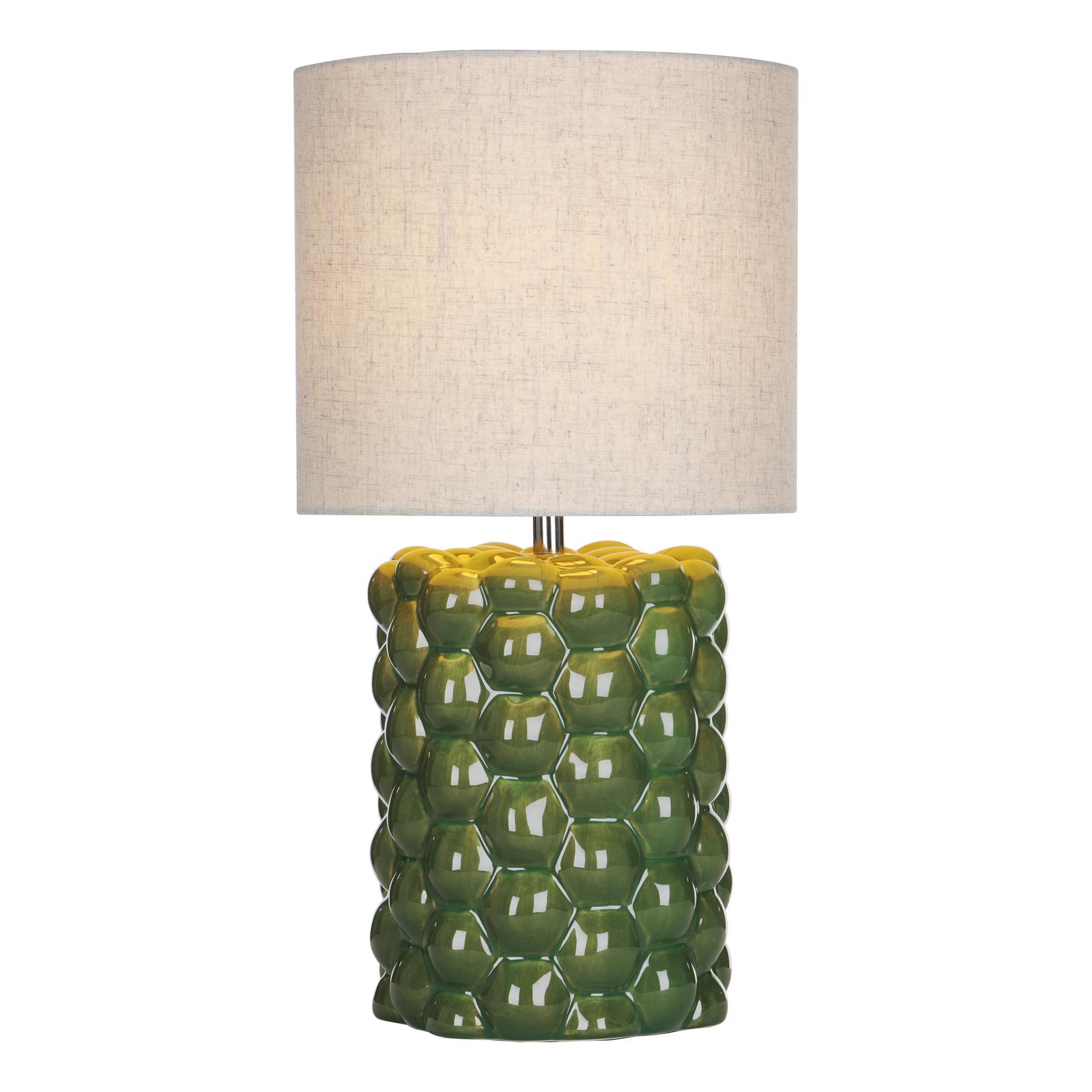 Jayden Table Lamps Green Reactive Glaze With Shade