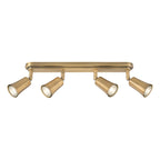 Jedrek 4 Light Bar Spotlight Aged Brass