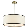 Jemima Easy Fit Pendant White and White Frosted Acrylic With Shade