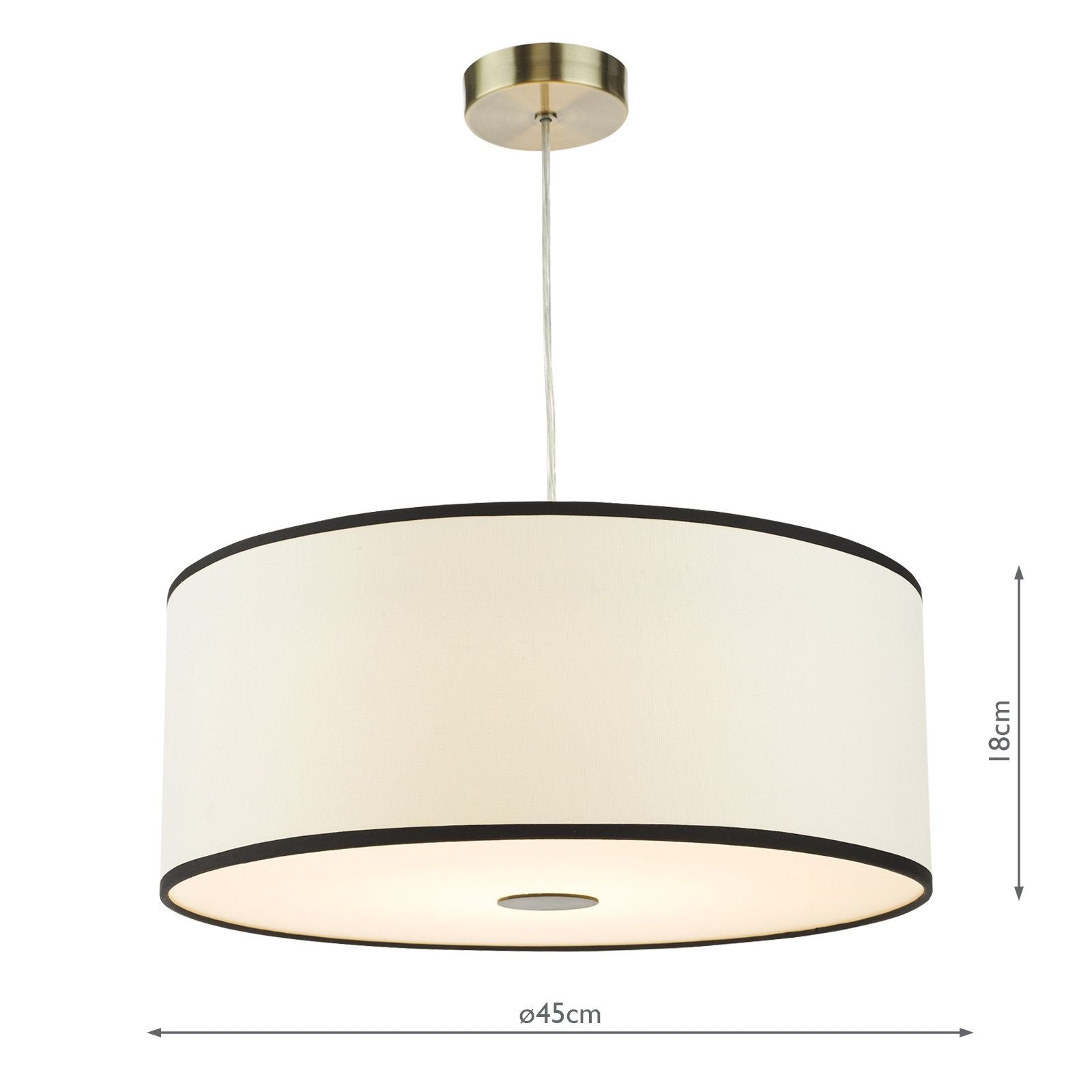 Jemima Easy Fit Pendant White and White Frosted Acrylic With Shade