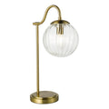 Jocelyn Table Lamp Natural Brass and Glass