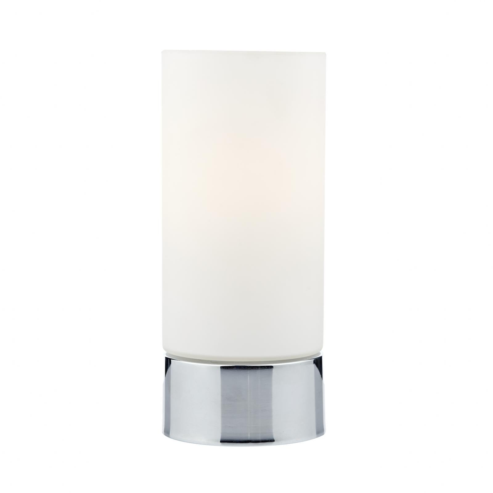 Jot Touch Table Lamp Polished Chrome Opal Glass