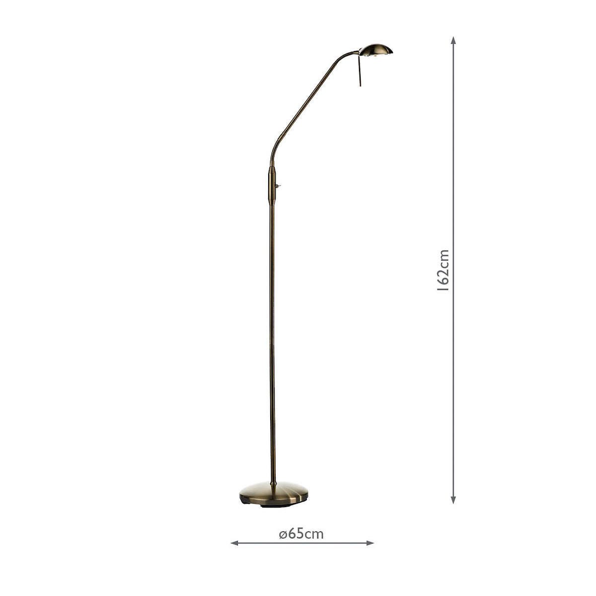 Journal Task Floor Lamp Antique Brass (Multipack)