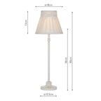 Judy Floor Lamps Cream With Shade