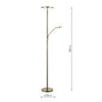 Kamika Mother & Child Floor Lamp Antique Brass LED