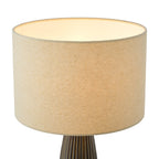 Kaulana Table Lamp Brown Ceramic With Shade
