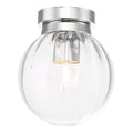 Kavi Bathroom Flush Polished Chrome Glass IP44