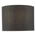 Kelso Black Cotton Drum Shade 28cm