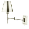 Kensington 1 Light Swing Arm Wall Light Polished Nickel