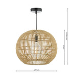 Kesler Pendant Rattan