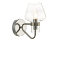 Keta Wall Light Satin Chrome Glass