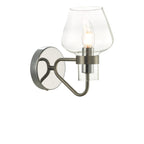 Keta Wall Light Satin Chrome Glass