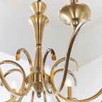 Kora 8-Light Adjustable Antique Brass Chandelier