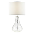 Kristina Table Lamp Textured Glass With Shade