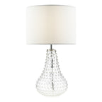 Kristina Table Lamp Textured Glass With Shade
