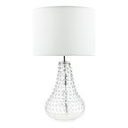 Kristina Table Lamp Textured Glass With Shade