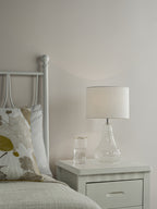 Kristina Table Lamp Textured Glass With Shade