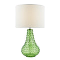 Kristina Table Lamp Green Glass With Shade