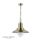 Laura Ashley Corbridge Pendant Antique Brass