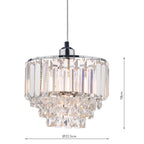 Laura Ashley Vienna Easy Fit Pendant Crystal & Polished Chrome