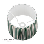 Laura Ashley Denwick Green Cotton Tapered Drum Shade 30cm/12 inch