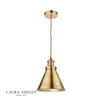 Laura Ashley Rufus Pendant Antique Brass