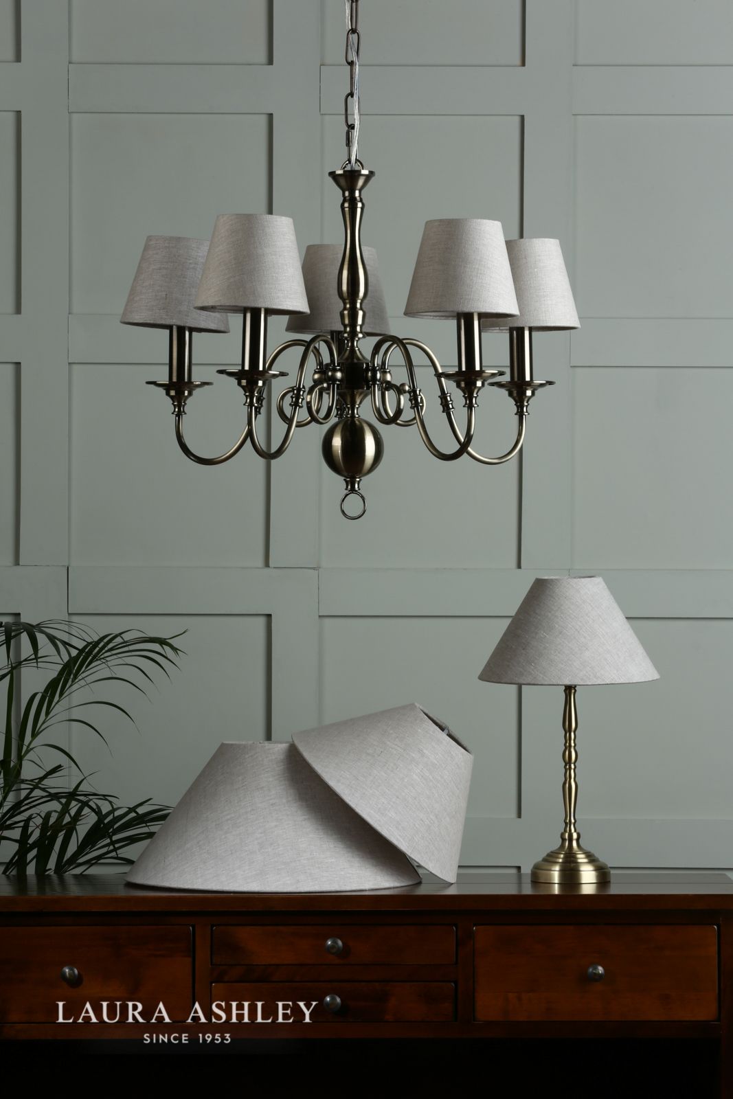 Laura Ashley Bray Shade Natural Linen 14cm/5 inch