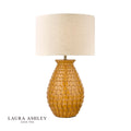 Laura Ashley Liza Table Lamp Orange Ceramic With Shade