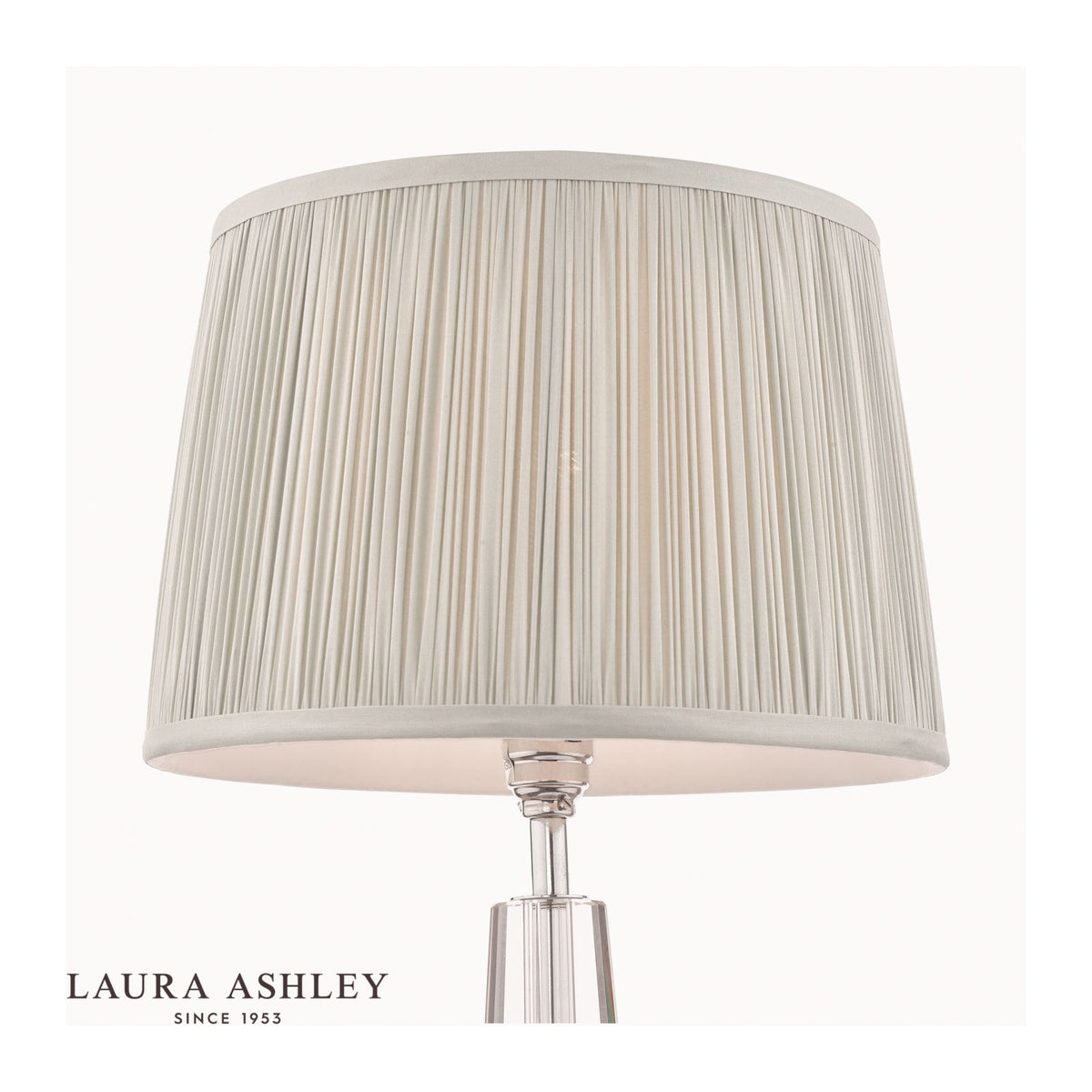 Laura Ashley Hemsley Silk Shade Silver 40.5cm/16 inch