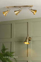 Laura Ashley Rufus 3lt Bar Spotlight Antique Brass
