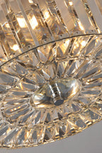 Laura Ashley Fernhurst Large 3 Light Flush Crystal & Polished Chrome