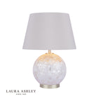 Laura Ashley Mathern Table Lamp Cream and Champagne With Shade