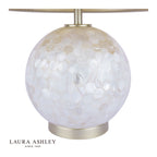 Laura Ashley Mathern Table Lamp Cream and Champagne With Shade