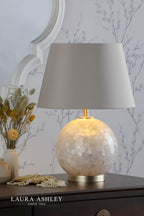 Laura Ashley Mathern Table Lamp Cream and Champagne With Shade