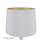 Laura Ashley Nevern Table Lamp Champagne Glass & Polished Chrome With Shade