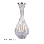 Laura Ashley Nevern Table Lamp Champagne Glass & Polished Chrome With Shade