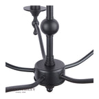 Laura Ashley Ludchurch 5 Light Armed Pendant Black Fitting Only