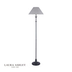 Laura Ashley Ludchurch Floor Lamp Industrial Black With Shade
