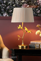 Laura Ashley Egelton Table Lamp Aged Brass With Shade