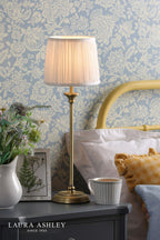 Laura Ashley Hemsley Table Lamp Matt Antique Brass With Shade