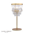 Laura Ashley Rhosill Table Lamp Crystal and Matt Antique Brass