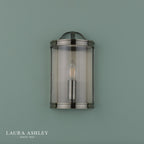 Laura Ashley Harrington Wall Light Antique Brass and Glass