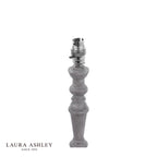 Laura Ashley Tate Table Lamp Distressed Grey and Polished Chrome Base Only